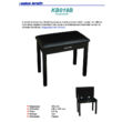 KB019B black Zongora szék