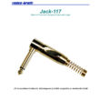 JACK-117 Mono jack dugó (pipa aranyozott)