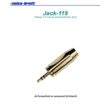 JACK-119 Sztereó 3.5 Jack dugó (aranyozott)