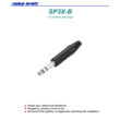 SP3X-B Sztereo 6,3 jack dugó (fekete)