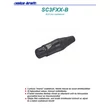 SC3FXX-B XLR lengő mama csatlakozó, 3 pólusú, (fekete)