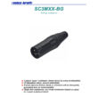 SC3MXX-BG XLR lengő papa csatlakozó, 3 pólusú, (fekete, aranyozott érintkezővel)