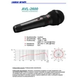 AVL-2600 Dinamikus mikrofon