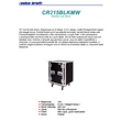 CR215BLKMW Rack doboz, 15U, kerekekkel