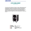 CR218BLKMW Rack doboz, 18U, kerekekkel