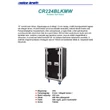 CR224BLKMW Rack doboz, 24U, kerekekkel