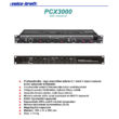 PCX3000 Aktív crossover, sztereó 2 utas / monó 3 utas, külön subwoofer kimenettel