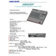 AM642DP 6 mono/4 stereo csatorna/2 sub/effekt/USB lejátszó
