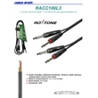 RACC100L3 2x6,3 Jack - 2x6,3 Jack kábel, 3m