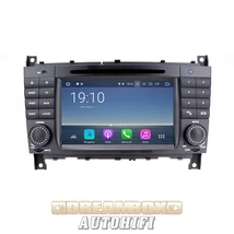 MERCEDES AutóHifi Márkaspecifikus GPS Navigáció (MERCEDES C-Class W203, CLK Class W209, CLC Class) (4GB RAM, Magyar Nyelvű) ANDROID 8 (Waze)