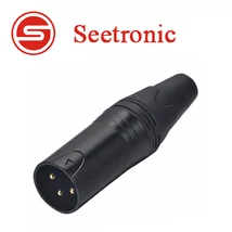 SC3MXX-BG XLR lengő papa csatlakozó, 3 pólusú, (fekete, aranyozott érintkezővel) SC3MXX-BG XLR lengő papa csatlakozó, 3 pólusú, (fekete, aranyozott érintkezővel)