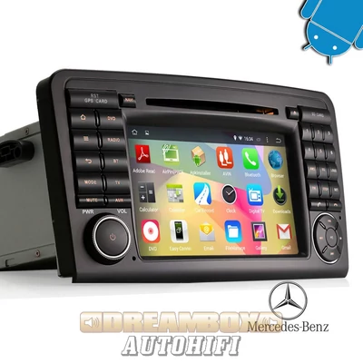 új, Mercedes ML-Class W164, GL-Class X164 (2005-2012) Gyári Kinézetű AutóHifi Multimédia (•Android •7″-os HD Kijelző •2 Din-es Fejegység •Magyar Menü •WIFI •3G •Gps)