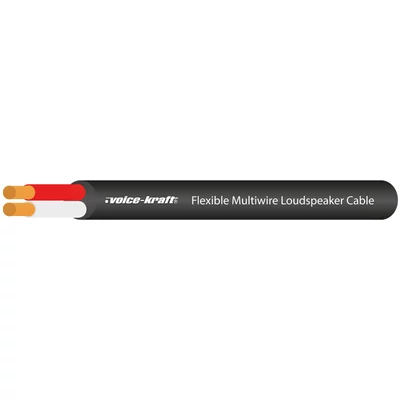 VKHC-620 Hangfalkábel, 2x2,5mm² (fekete)
