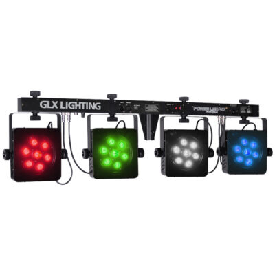 GLS-47 4x (7db RGB-3W LED) fény szett