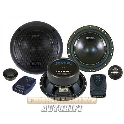 CRUNCH GTX-6.2C, 16,5 cm-es 2 utas (125/250W) autó hangszóró szett