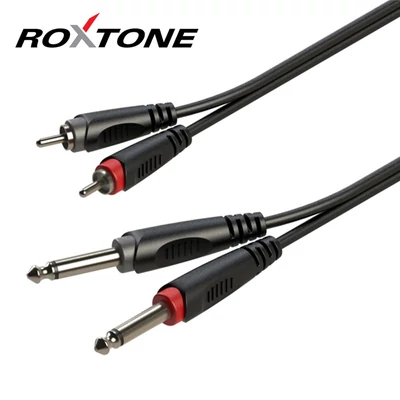 RACC150L1 2x6,3 Jack - 2xRCA kábel, 1m